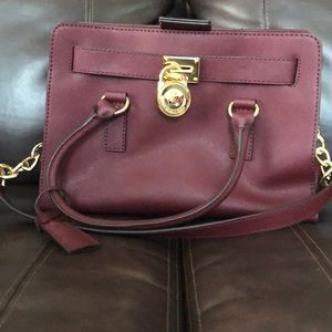 Michael Kors  burgundy bag. In great condition !
